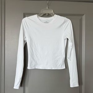 Hollister long sleeve white top